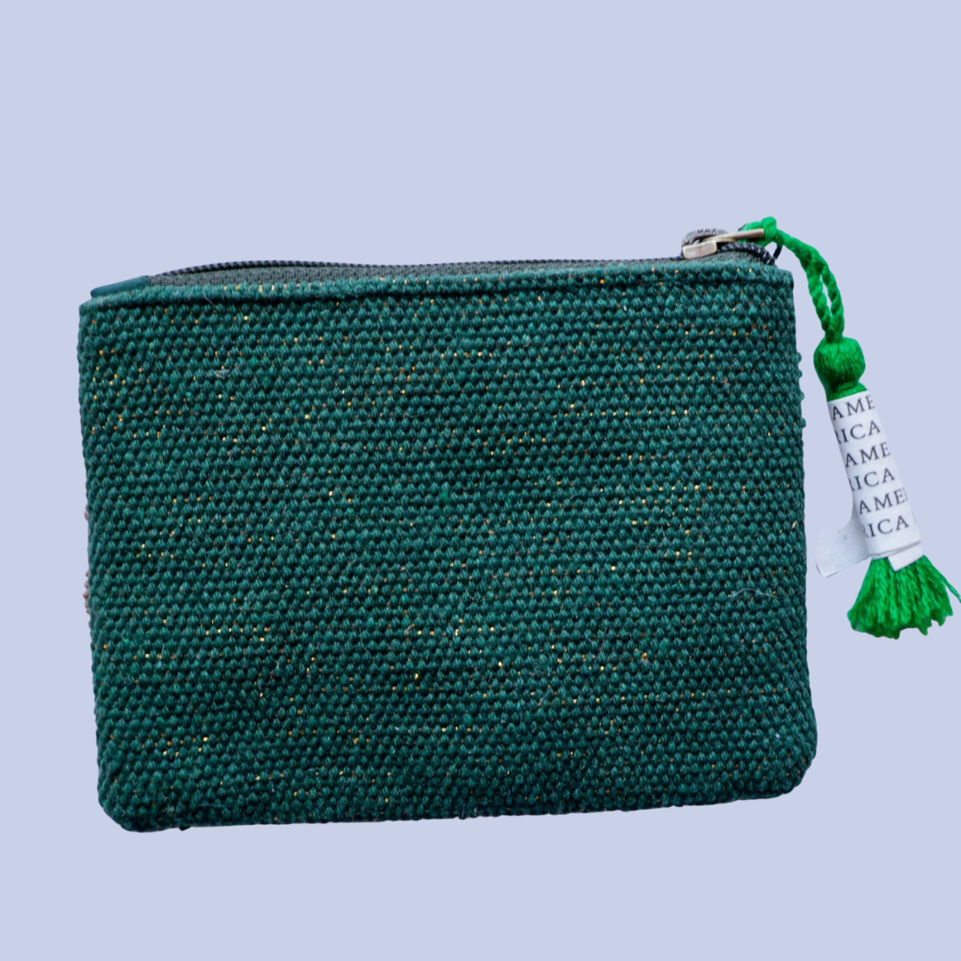 Monederos con abalorios America & Beyond Verde