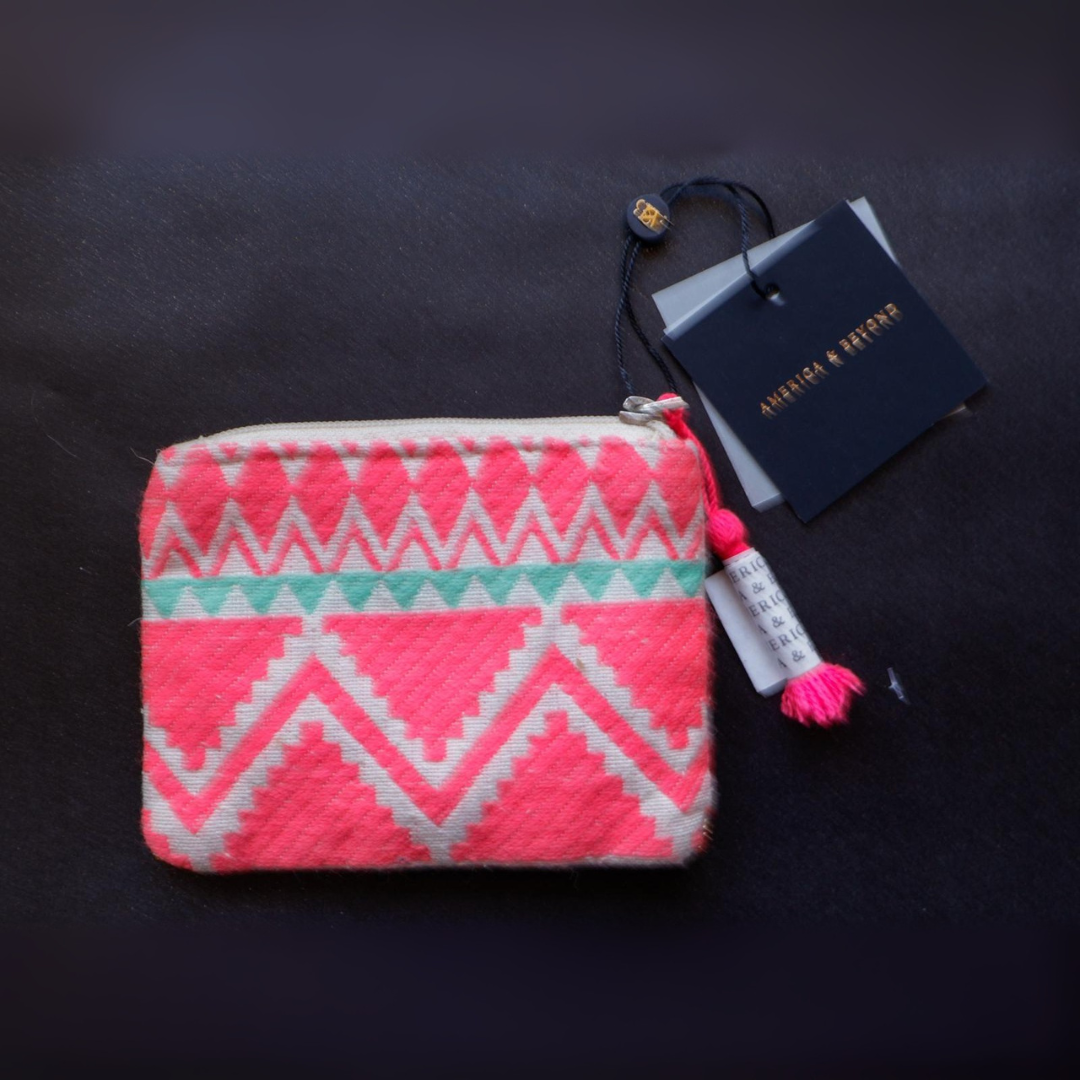 Monederos con abalorios America & Beyond Rosa
