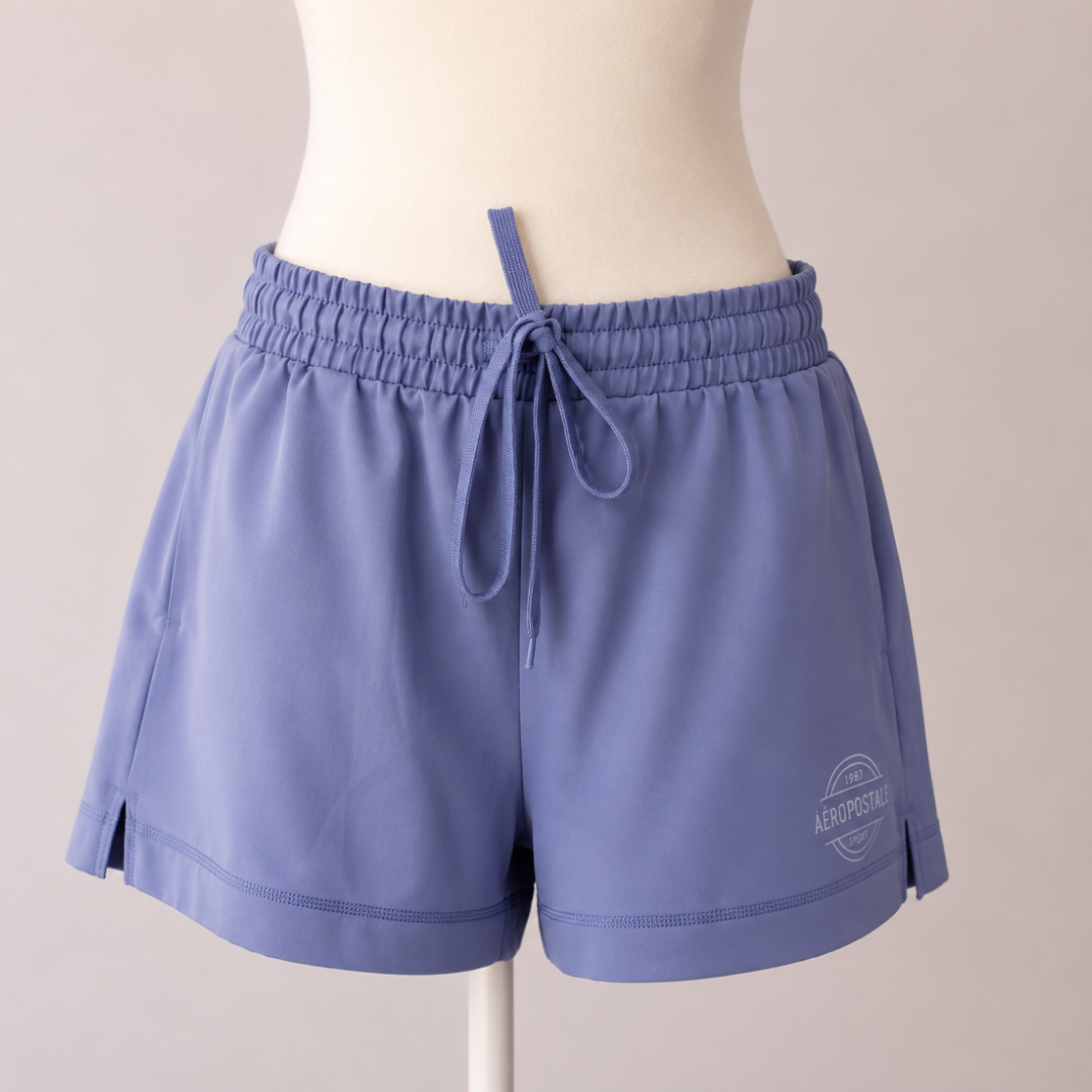 Pantaloneta de mujer celeste Aéropostale