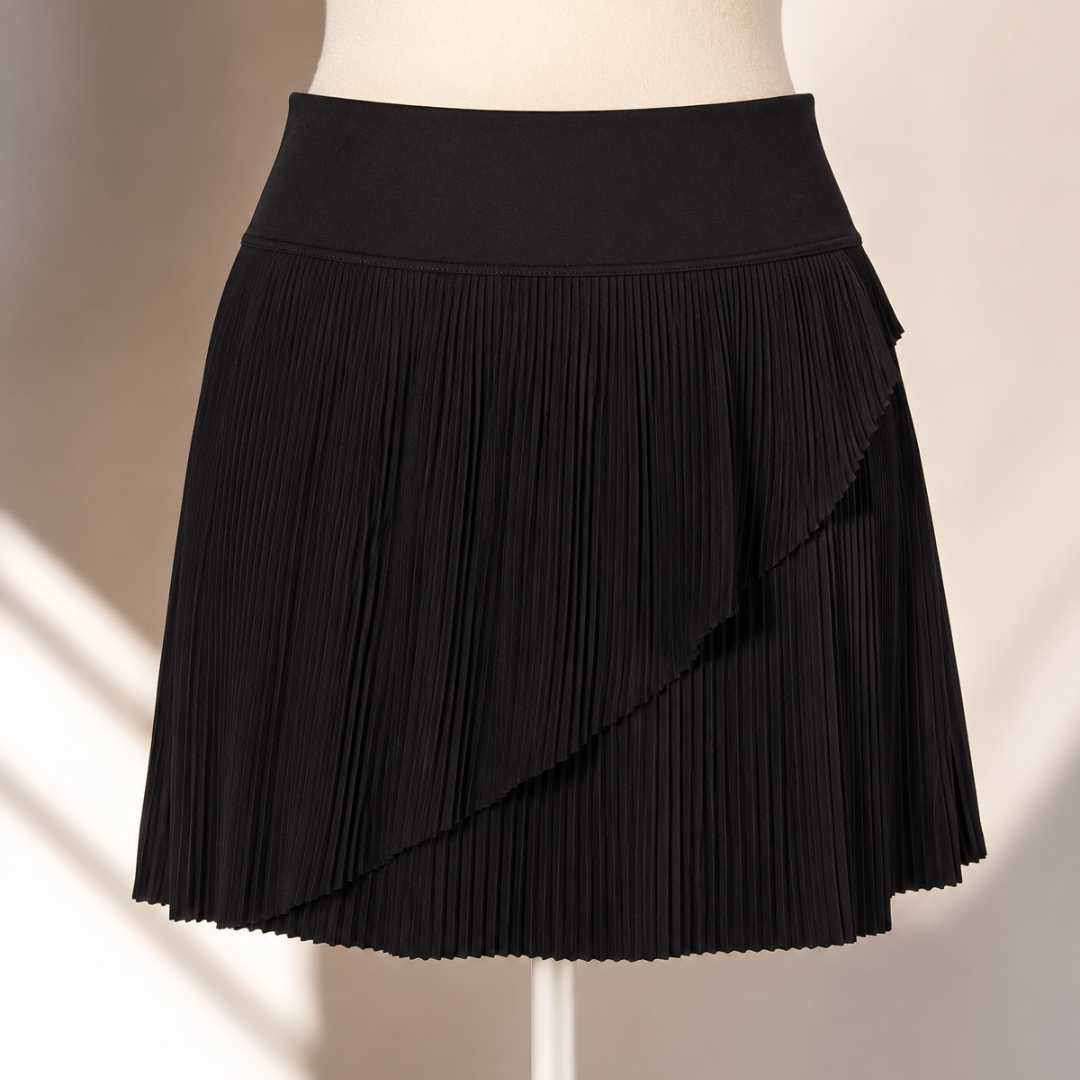 Enagua short de mujer negra Yogalicius