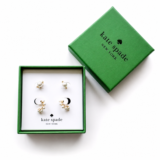 Aretes con detalle de perlas