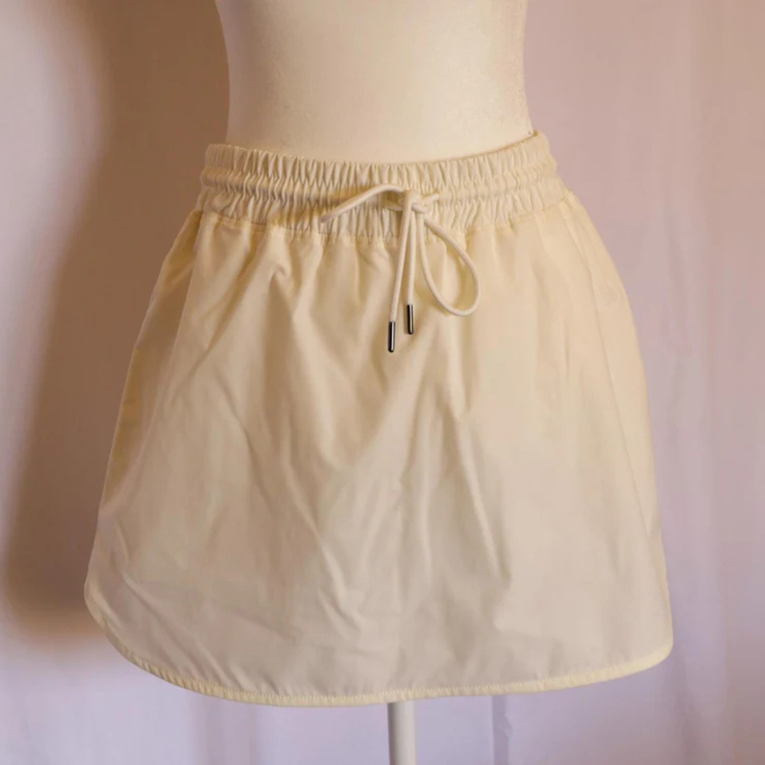 Enagua short de mujer crema Mundern Balance