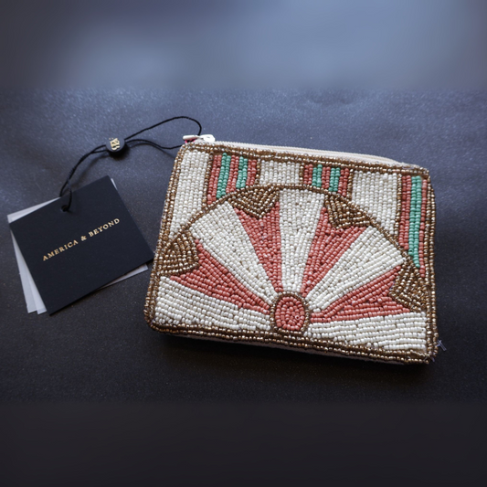 Monederos con abalorios America & Beyond Rosa