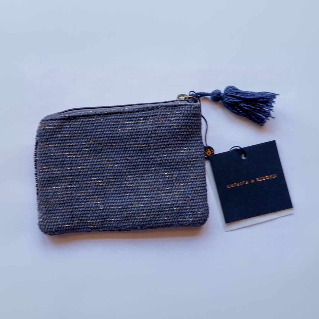 Monederos con abalorios America & Beyond Azul