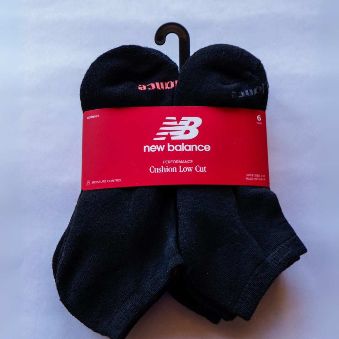 Medias de mujer de 6 pares Nautica negro c/morado