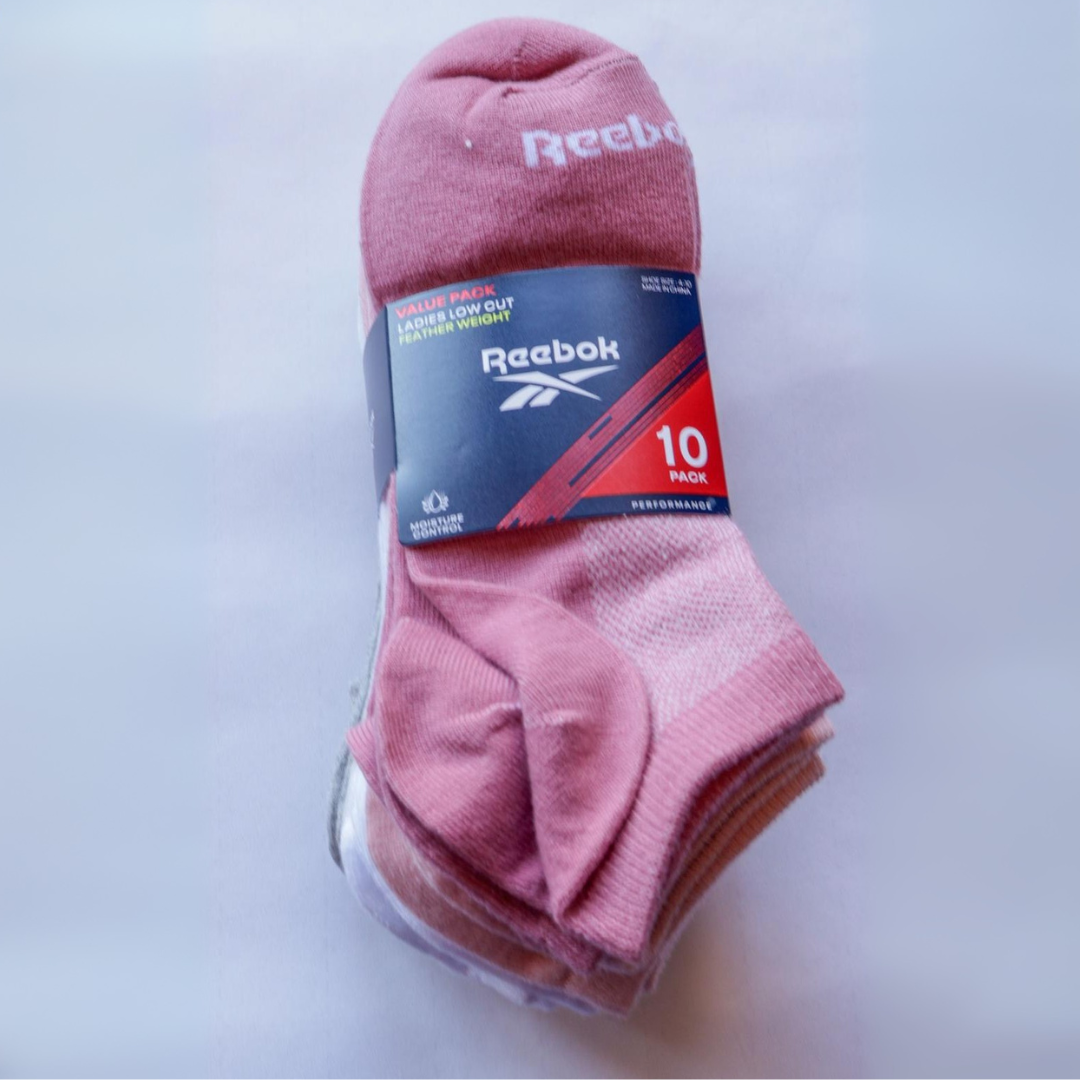 Medias de mujer de 10 pares Reebok diferentes colores