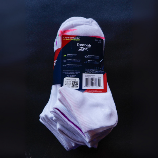 Medias de mujer de 10 pares Rebook blancas c/colores