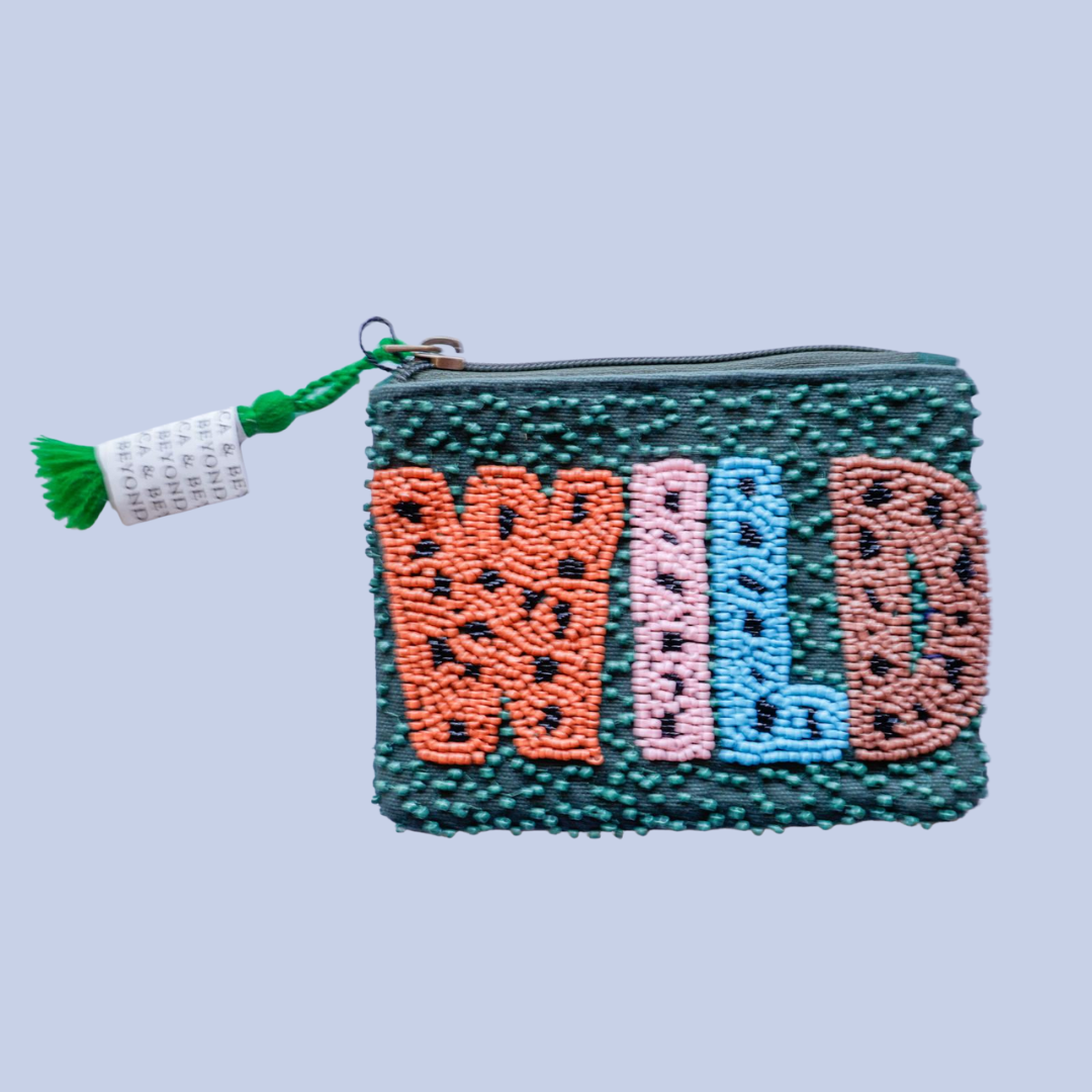 Monederos con abalorios America & Beyond Verde