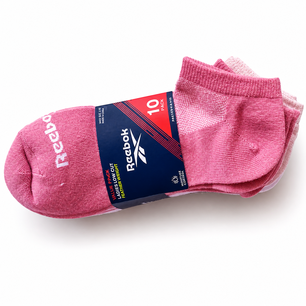 Medias de mujer de 10 pares Reebok diferentes colores